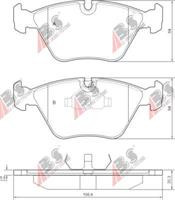 Колодки гальмівні, комплект ABS 36650