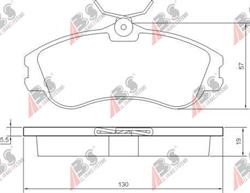 Колодки гальмівні, комплект ABS 37152