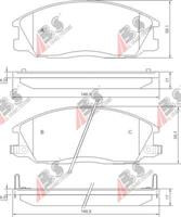 Колодки гальмівні, комплект ABS 37242
