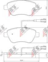 Колодки гальмівні, комплект ABS 37280