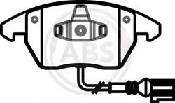 Колодки гальмівні, комплект ABS 37414