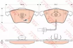Колодки гальмівні, комплект TRW GDB1617