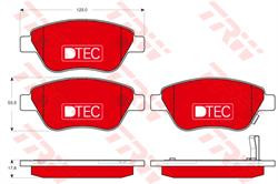 Колодки гальмівні, комплект TRW GDB1700DTE