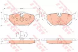 Колодки гальмівні, комплект TRW GDB2050