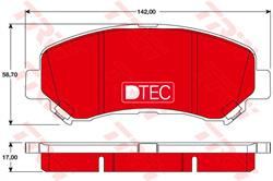 Колодки гальмівні, комплект TRW GDB3467DTE
