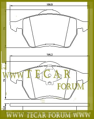 Колодки гальмівні, комплект VAG 7M0698151B