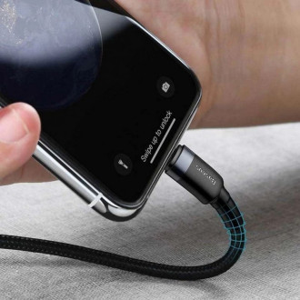 Кабель для заряджання телефонів/планшетів Baseus Кабель Baseus Cafule Cable Type-C to iP PD 18W 1m Gray+Black CATLKLFG1