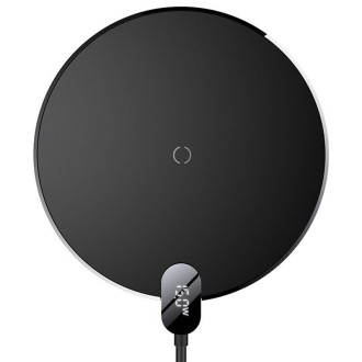 Зарядний пристрій для телефонів/планшетів від мережі Baseus Бездротовий зарядний пристрій Baseus Digital LED Display Gen 2 Wireless Charger 15W Black CCED000001