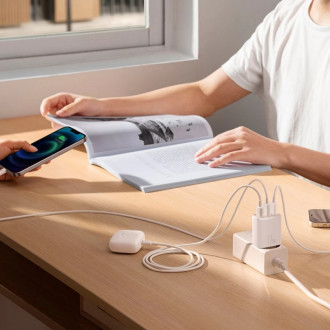 Мережевий зарядний пристрій Baseus Compact  Charger 3U 17W EU White