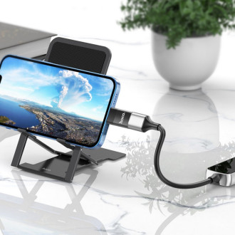 Кабель-перехiдники Hoco Кабель-перехiдник HOCO UA17 iP Male to USB female USB2.0 adapter Black 6931474761989