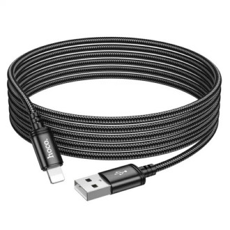 Кабель HOCO X91 Radiance charging data cable for iP(L=3M) Black