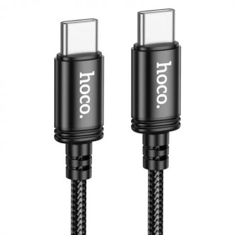 Кабель HOCO X91 Radiance 60W charging data cable for Type-C to Type-C(L=3M) Black