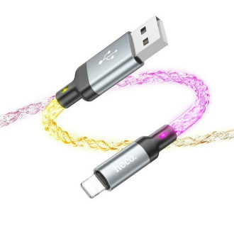 Кабель HOCO U112 Shine charging data cable for iP Gray