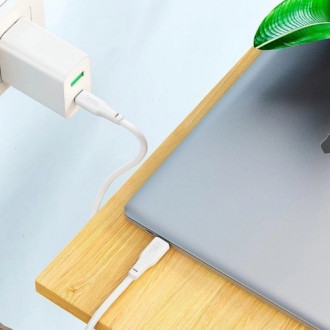 Кабель для заряджання телефонів/планшетів Hoco Кабель HOCO X93 Type-C to Type-C 240W, 2m, TPE, TPE connectors, White 6931474790743