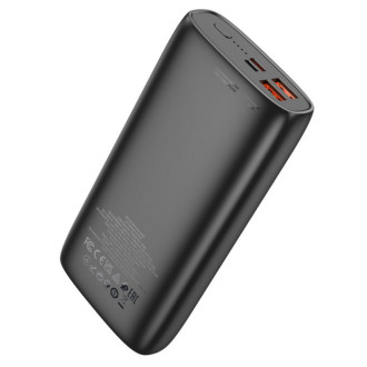 Зовнішній акумулятор HOCO J122A Respect 22.5W+PD20W fully compatible power bank(20000mAh) Black
