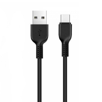 Кабель HOCO X13 USB to Type-C 3A, 1m, PVC, PVC connectors, Black