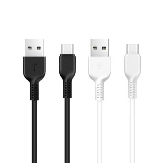 Кабель для заряджання телефонів/планшетів Hoco Кабель HOCO X13 USB to Type-C 3A, 1m, PVC, PVC connectors, White 6957531061199