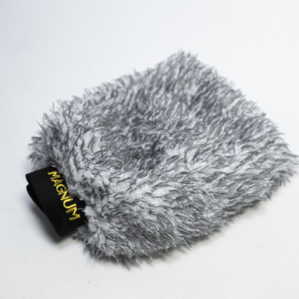 Рукавиця (рукавичка) з коротким ворсом мікрофіброва, водонепроникна для миття, сіра Magnum Magnum