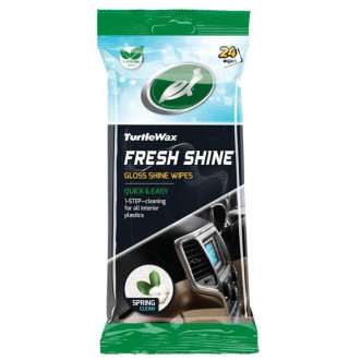 Серветки для салону "Весняна свіжість" глянцеві FRESH SHINE SPRING GLOSS WIPES TURTLE WAX