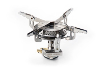 Портативний газовий пальник для кемпінгу Конфорка складна з п'єзопідпалом 75*75*75мм СИЛА