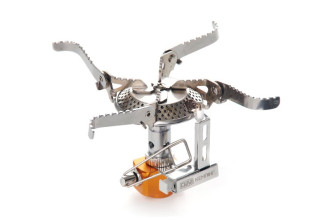 Портативний газовий пальник для кемпінгу Міні складаний з п'єзопідпалом 70*58*81мм СИЛА