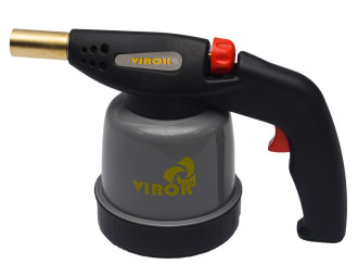 Лампа паяльна газова VIROK з п`єзозапалом 360º під балон 190 г [6] VIROK