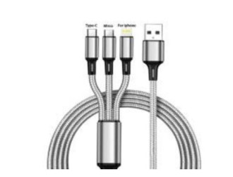 Кабель зарядний  3в1 колір сірий  з логотипом «mazda» Mazda