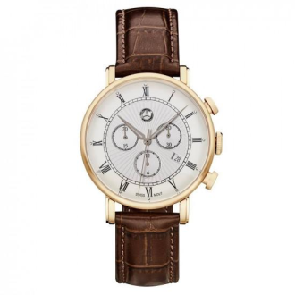 Годинник Classic Retro Gold Ronda 5030 Mercedes