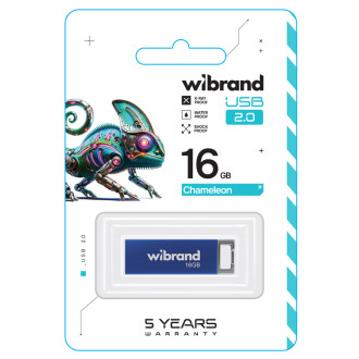 Flash Wibrand USB 2.0 Chameleon 16Gb Blue Wibrand