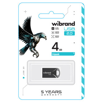 Flash Wibrand USB 2.0 Hawk 4Gb Black Wibrand