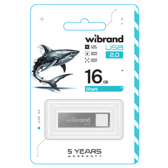 Flash Wibrand USB 2.0 Shark 16Gb Silver Wibrand