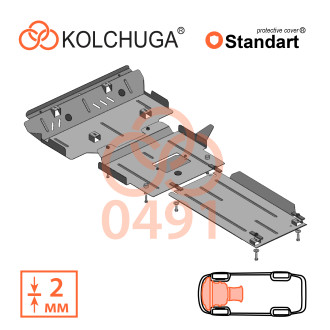 Захист двигуна Toyota Land Cruiser Prado 2009- Kolchuga Standart (1.0491)