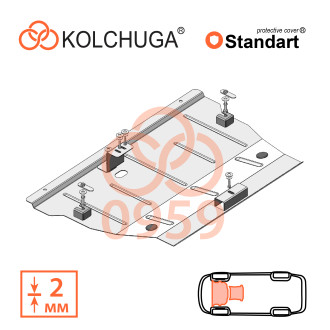 Захист двигуна Jaguar  I-Pace    2018- Kolchuga Standart (1.0959)