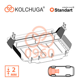 Захист двигуна Ford Tourneo Custom 2019- Kolchuga Standart (1.0960)