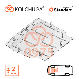 Захист двигуна Land Rover   Discovery Sport 2019- Kolchuga Standart (1.0975)