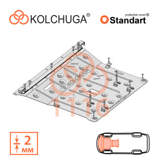 Захист двигуна Nissan Juke 2019- Kolchuga Standart (1.1116)