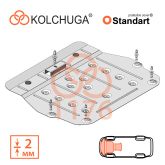 Захист двигуна Toyota Rav 4 2018- Kolchuga Standart (1.1176)