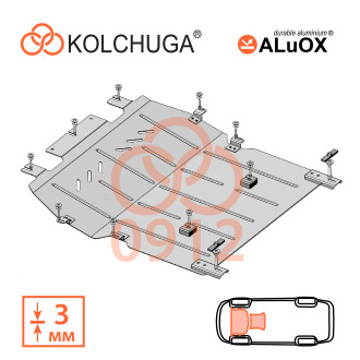 Захист двигуна Opel Combo  E  Life 2018- Kolchuga ALuOX (3.0912)