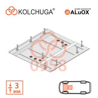 Захист двигуна Jaguar  I-Pace    2018- Kolchuga ALuOX (3.0958)