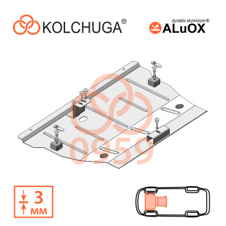 Захист двигуна Jaguar  I-Pace    2018- Kolchuga ALuOX (3.0959)