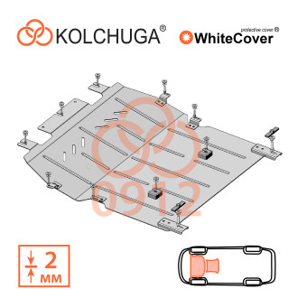 Захист двигуна Opel Combo  E  Life 2018- Kolchuga WhiteCover (4.0912)