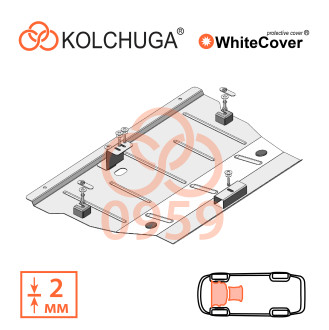 Захист двигуна Jaguar  I-Pace    2018- Kolchuga WhiteCover (4.0959)