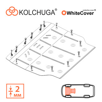 Захист двигуна Jaguar  E-Pace    2020- Kolchuga WhiteCover (4.1088)