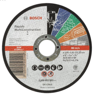 Bosch Коло відрізне Bosch Rapido MultiConstruction ACS 46 V BF 125