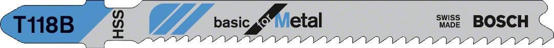 Bosch Пильне полотно Bosch Basic for Metal T 118 B 5шт