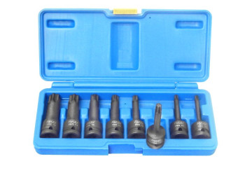 FORSAGE Набір головок-біт TORX ударних 8ін. 1/2" (T30, Т40, Т45, Т50, Т55, Т60, Т70, 80) у кейсі Forsage F-4088MPB