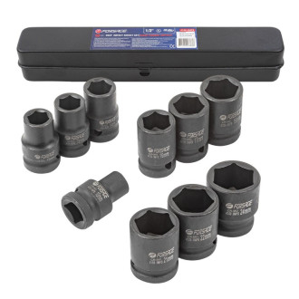 FORSAGE Набір ударних шестигранних торцевих головок 1/2", 10-24 мм (10 шт) Forsage F-4109-5MPB