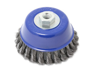 FORSAGE Кордщітка чашоподібна стальна вита для ВШМ 125мм, в блістері F-BWC105