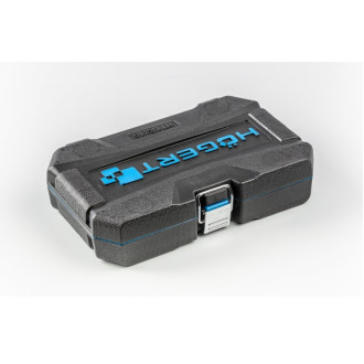 Набір торцевих голівок та аксесуарів 1/4" в пластиковому кейсі HOEGERT 46 (HT1R416)