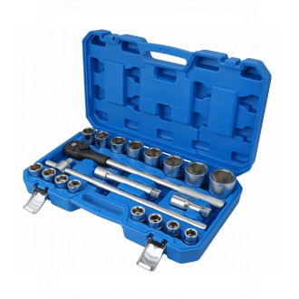 HOEGERT Набір голівок торцевих та аксесуарів в пластиковому кейсі HOEGERT 19 - 50 (HT1R510)